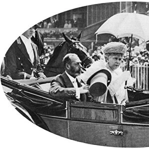 The royal arrival at Ascot, c1930s
