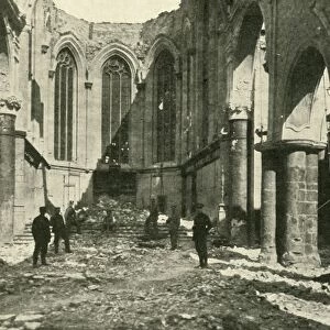 Ruined church at Vise in Belgium, 1914-1918, (c1920). Creator: Underwood & Underwood