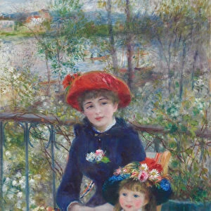 Two Sisters (On the Terrace), 1881. Creator: Pierre-Auguste Renoir