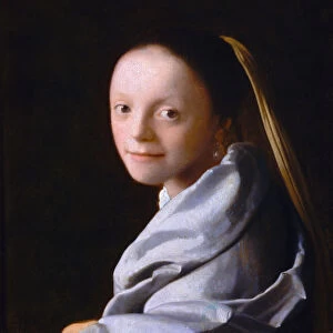 Study of a Young Woman, ca. 1665-1667. Artist: Vermeer, Jan (Johannes) (1632-1675)