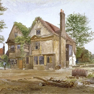 Front view of Basing Manor House, Peckham High Street, Camberwell, London, 1884. Artist