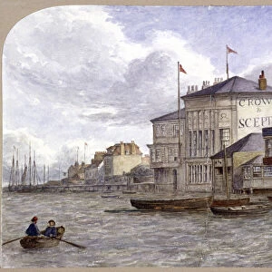 View of the Crown And Sceptre Inn, Greenwich, London, c1870. Artist: JT Wilson