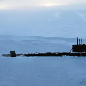 Royal Navy submarine breaks through Arctic ice for major exercise