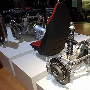 Frankfurt Motor Show: The stripped down Mercedes SLR McLaren showing the V8 supercharged engine