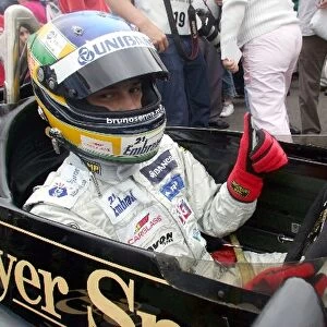 Goodwood Festival of Speed: Bruno Senna in the Lotus 97 Renault of his uncle, Ayrton Senna