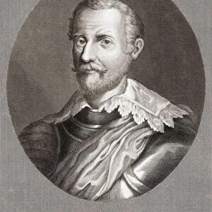 Francisco Verdugo, 1537 - 1595, Spanish military commander during the Dutch Revolt. After a work by Jan Reckleben; Illustration