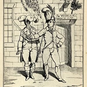 The Thunderer A Contemporary Satirical Cartoon Concerning The Prince Of Wales Colonel Tarleton And Their Mutual Lover Mrs Mary Perdita Robinson