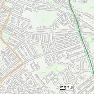 Lambeth SW16 4 Map