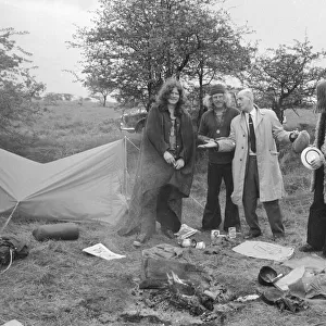 60-year-old miner Ted Hughes meets the young generation who are camping out beside