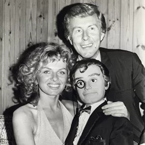 Julie Edge and Ray Alan with Lord Charles his dummy 1974 - 01 / 01 / 1974