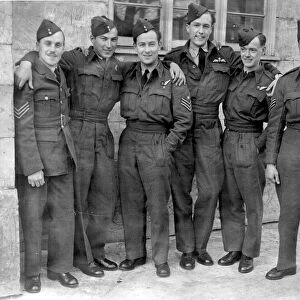 Members of the RAF who were kept in a German prison camp