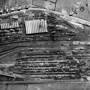 RAF Bomber Command attack upon the railway yards at Aulnoye in German occupied Northern
