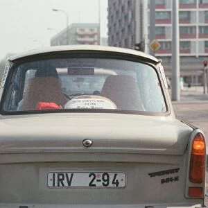 Traffic in East Berlin, Germany 22nd September 1989
