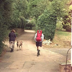 Walkers enjoy the countryside around Shrawley, Worcestershire
