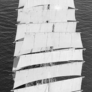 The windjammer Olive Bank seen here in the English Channel. Circa 1935