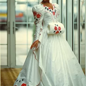 Woman in a wedding dress
