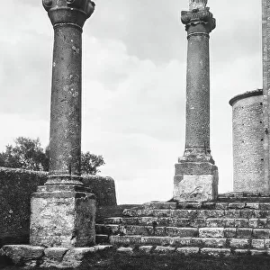 External colonnade of the church of San Giusto in Volterra