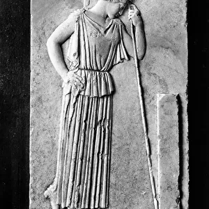 Stele with the famous image of Athena; preserved in the Museum of the Acropolis of Athens