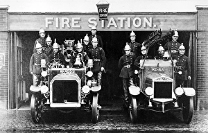 Barnet Fire Brigade fire crews with appliances