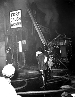 LCC-LFB fire scene, Cluny Place, Bermondsey SE1
