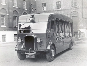 LCC-LFB The hose laying lorry at Southwark HQ