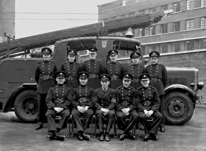 LCC-LFB Recruit squad in training at Brigade HQ, SE1
