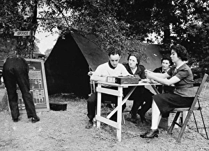 NFS firefighters at a training camp, WW2