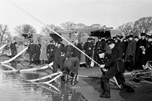 NFS - Home Office hose tests at Wimbledon, WW2