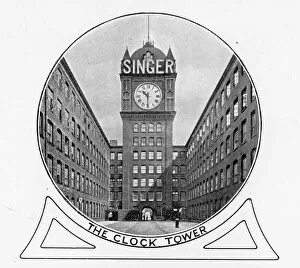 Singer Sewing Machines - factory clock tower