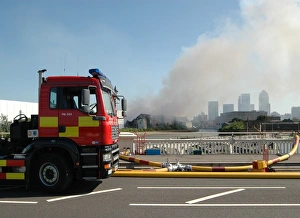 Water drawn from Thames to fight a fire in Bow