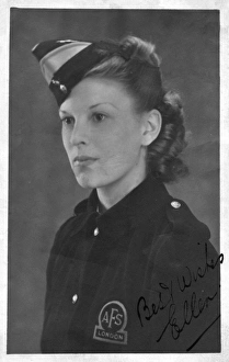 AFS woman in uniform, WW2
