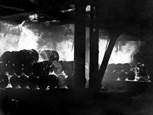 Blitz in London -- Blackfriars Goods Depot, WW2
