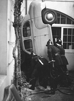 Car in basement, Belgrave Square, London Car in basement, Belgrave Square, London