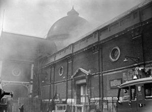 Fire at Floral Hall, Covent Garden, London WC2
