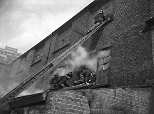 Firefighters in action, Willow Walk, SE London