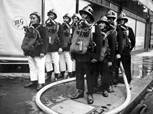 Firefighters at Middlesex Street, Aldgate, E1