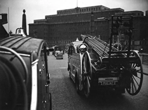 LFB fire appliance on the road, London