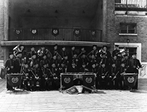 London Fire Brigade band at Brigade Headquarters