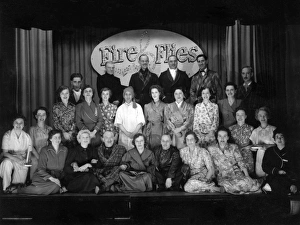 Men and women in a Fire Flies entertainment