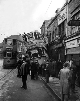 Tram Crash, Woolwich, London Tram Crash, Woolwich, London